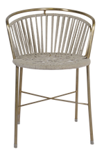 Black Woven Back Dining Chair
