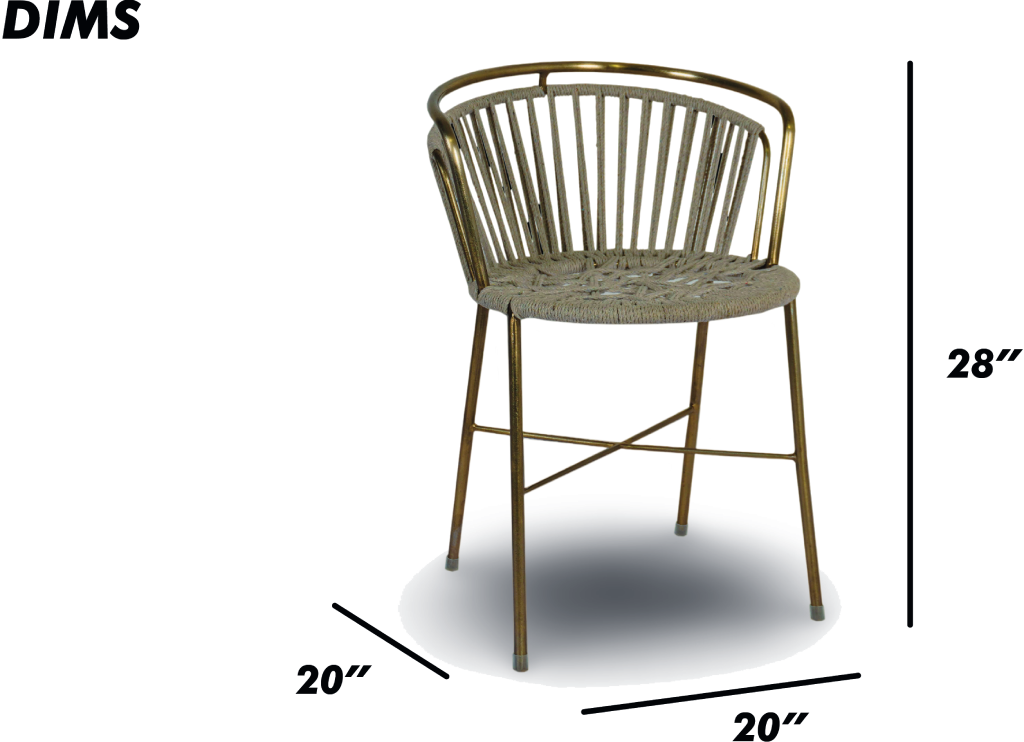 Black Woven Back Dining Chair