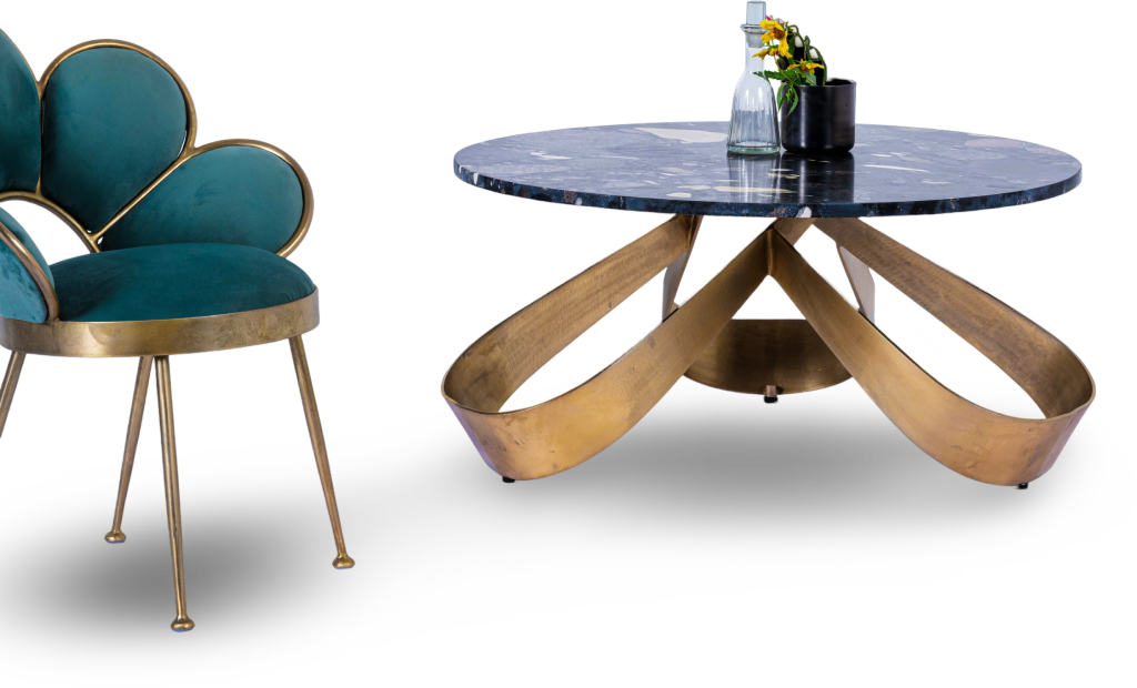 Antique Brass Coffee Table