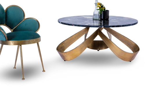 Antique Brass Coffee Table