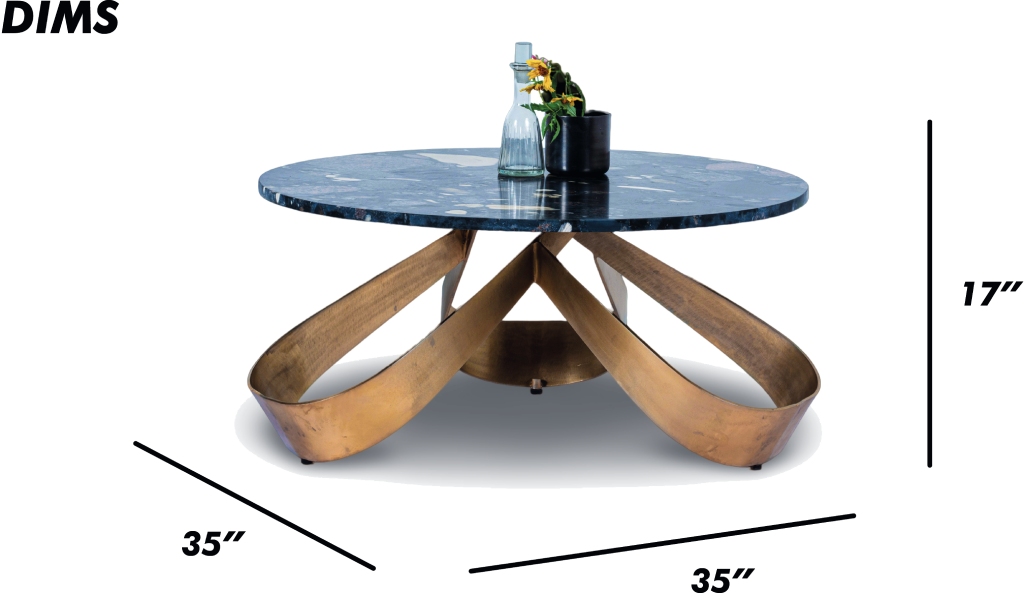 Antique Brass Coffee Table