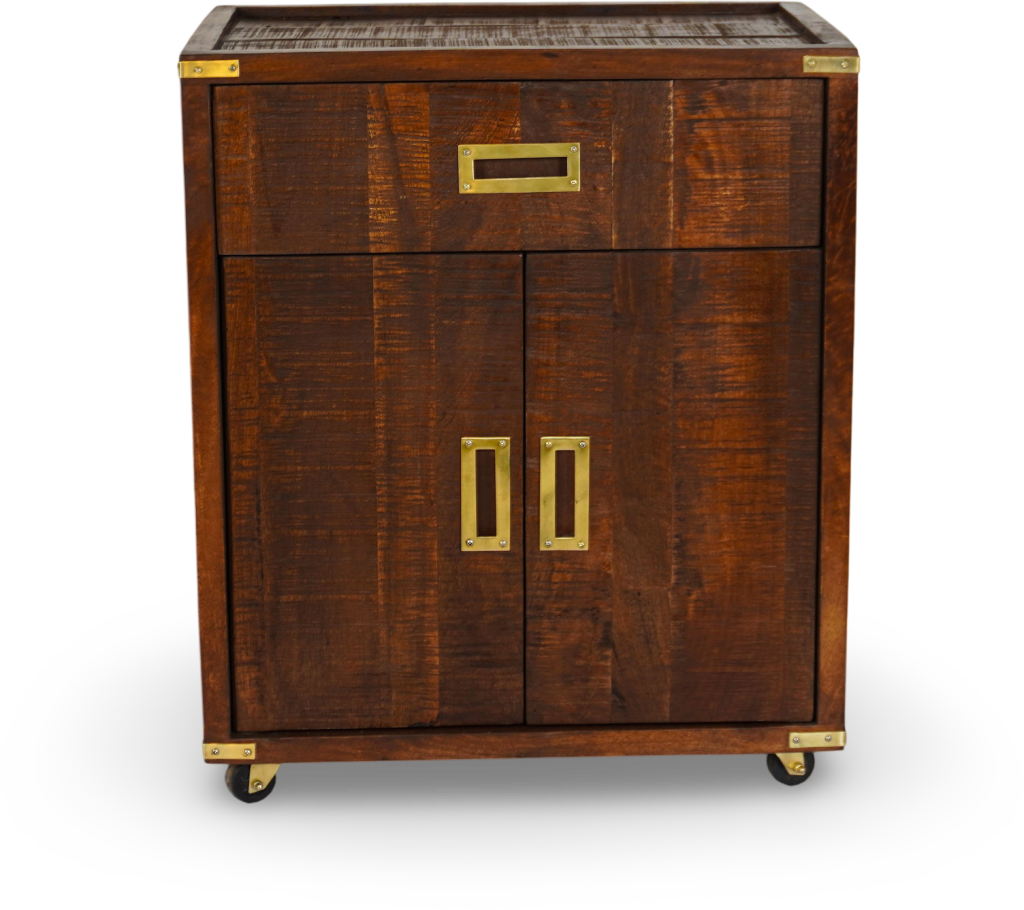Night Table Rustic Brushed Grey