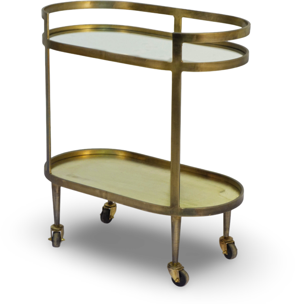 Bar Cart Golden Luxe