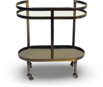 Bar Cart Golden Luxe