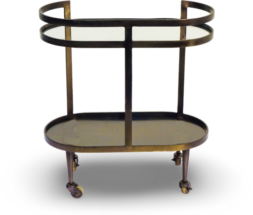 Bar Cart Golden Luxe